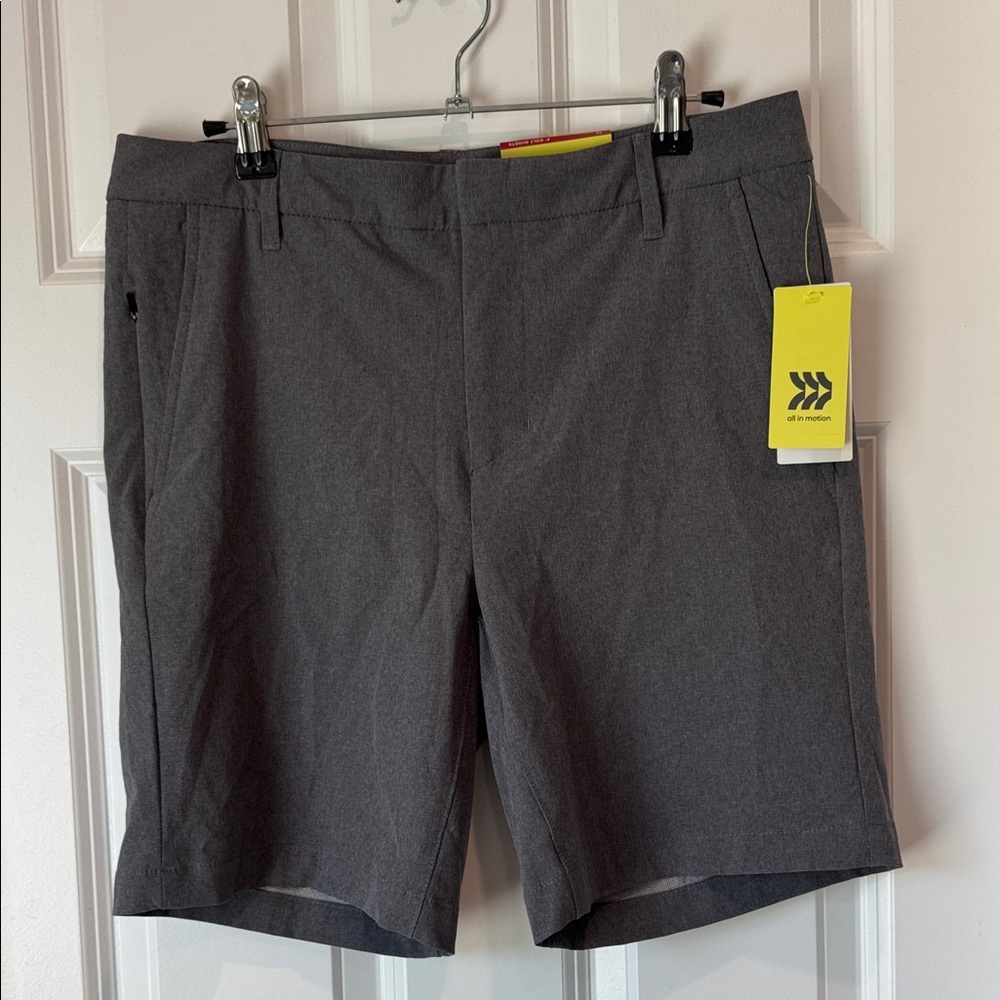 All in Motion Men's 8" Golf Shorts - Gray - Size 30 - NWT